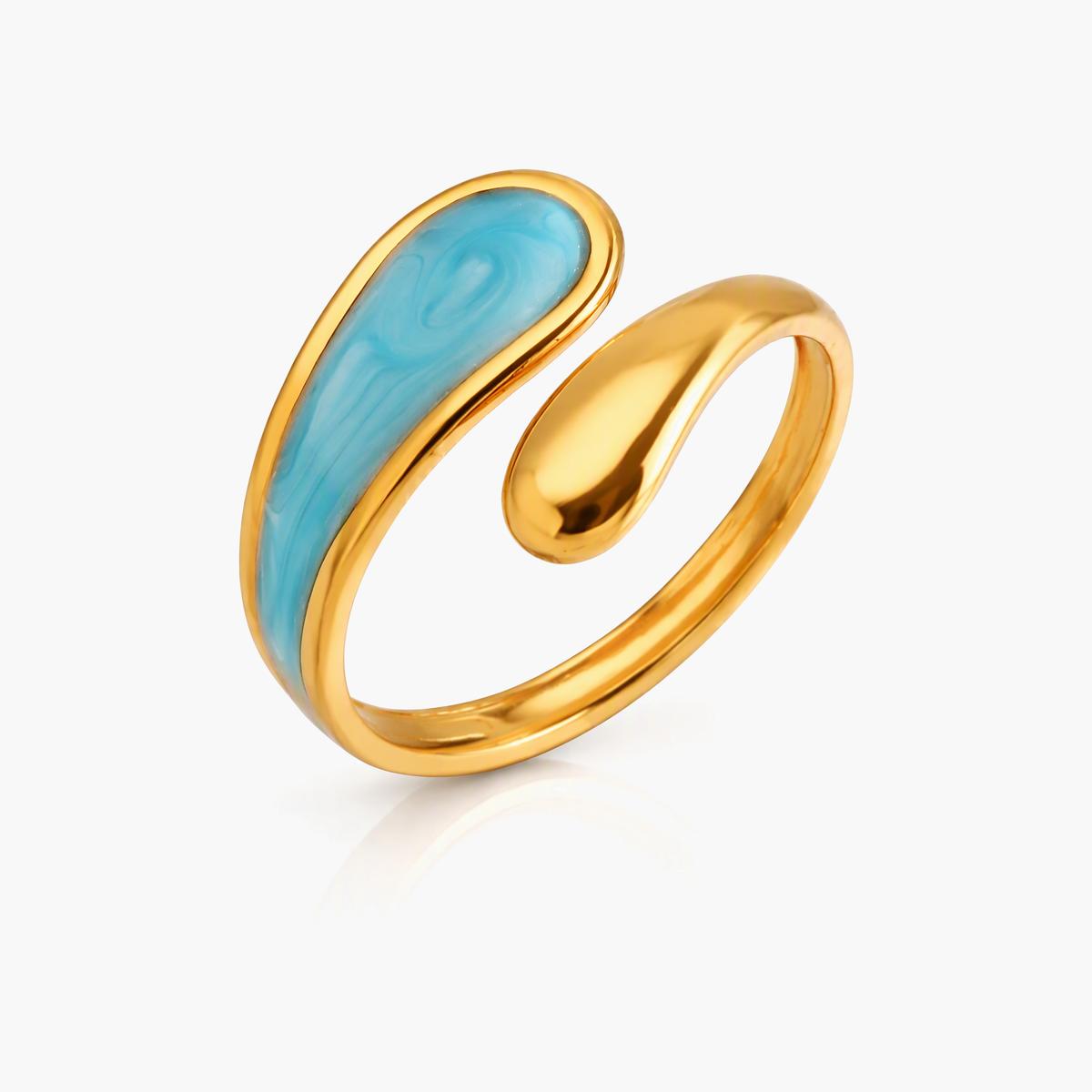 Trendy Water Drop Open Ring