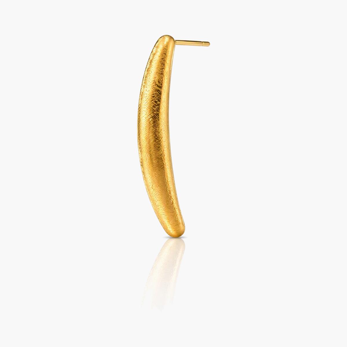 Minimalist Curved Bar Stud Earrings