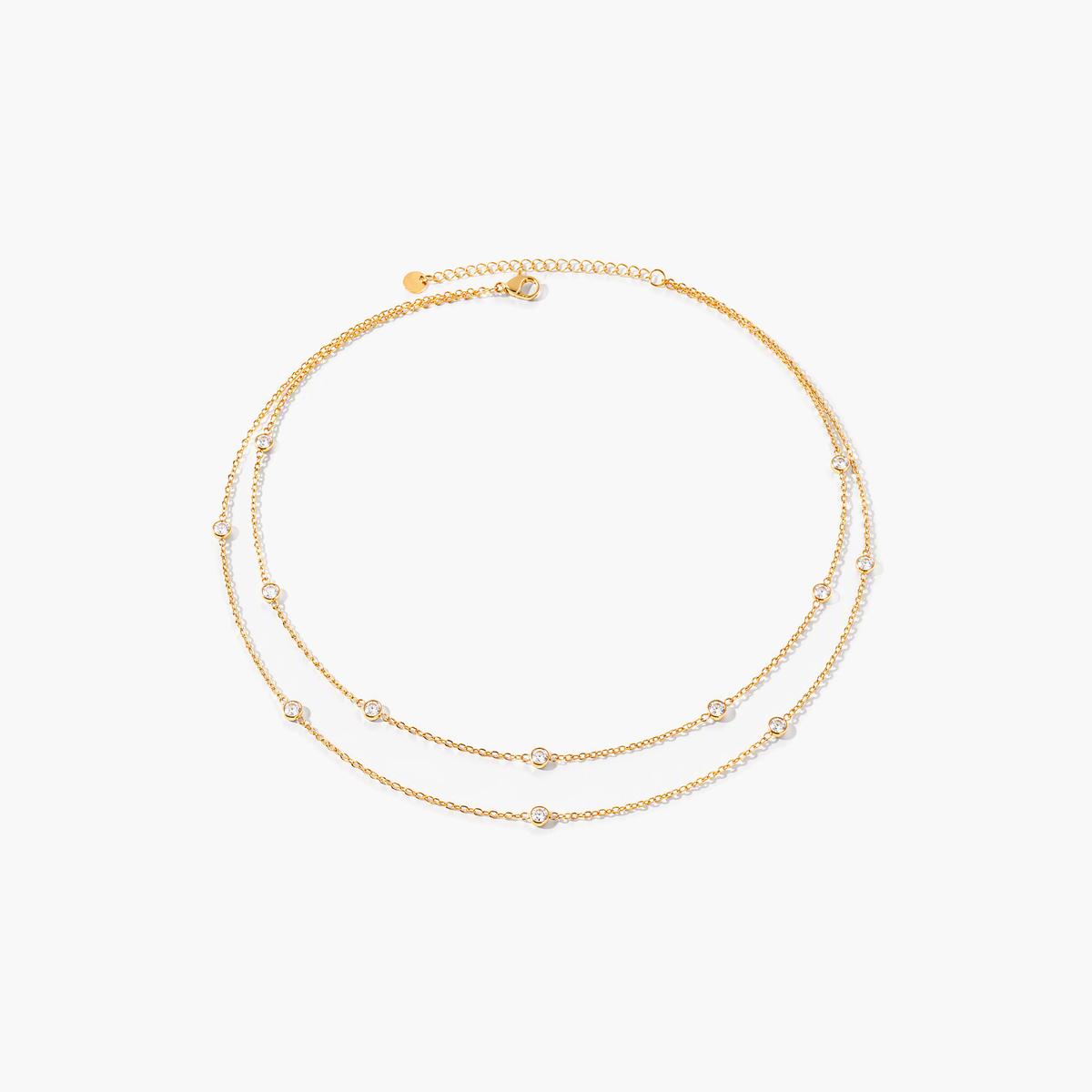 Dainty Double Layer Chain Necklace
