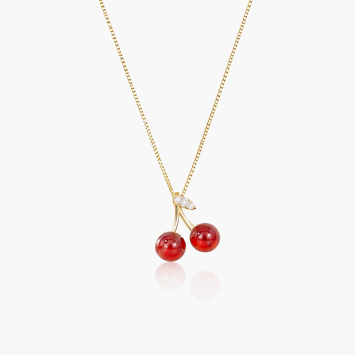 Cute Cherry Pendant Necklace