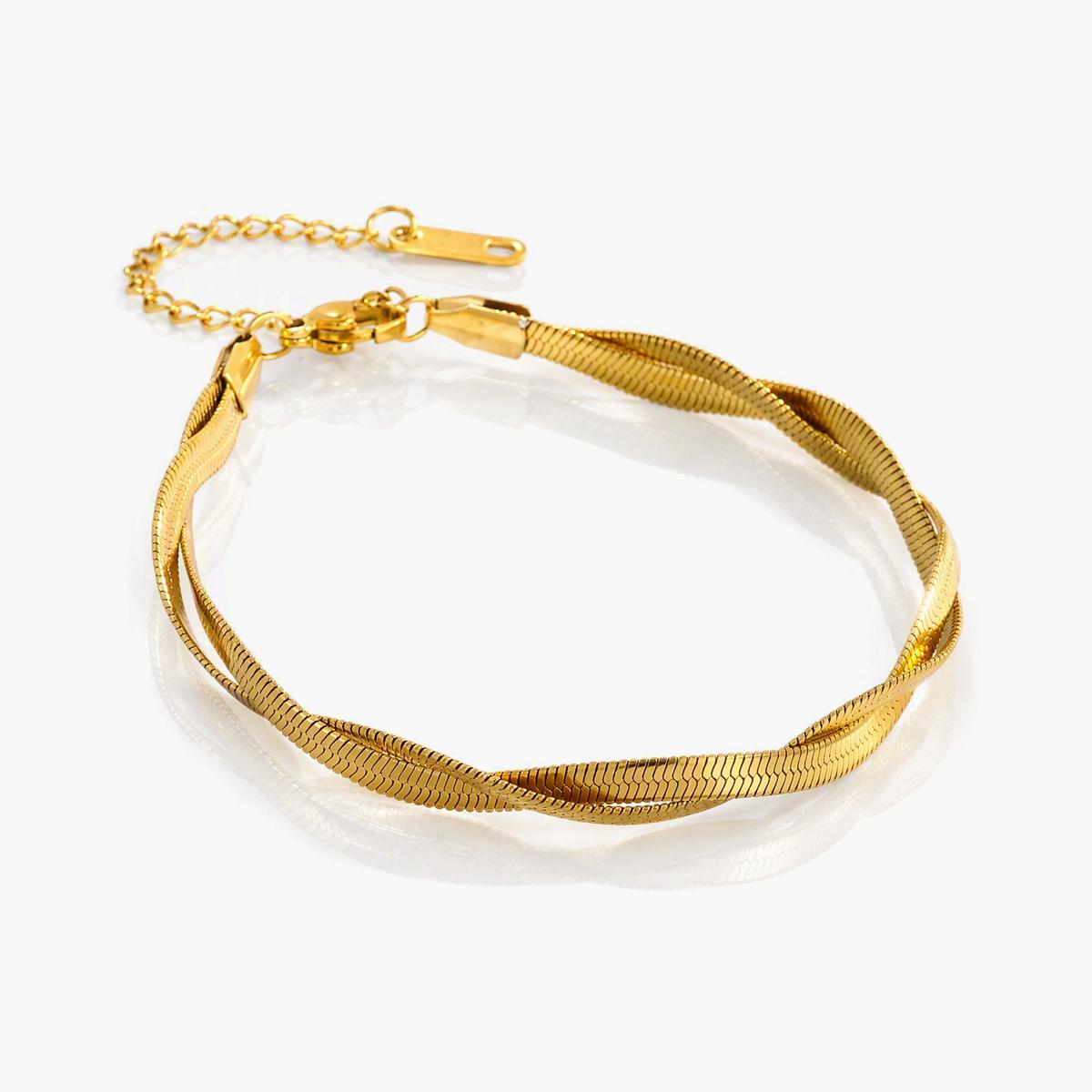 Twisted Double Layer Bracelet