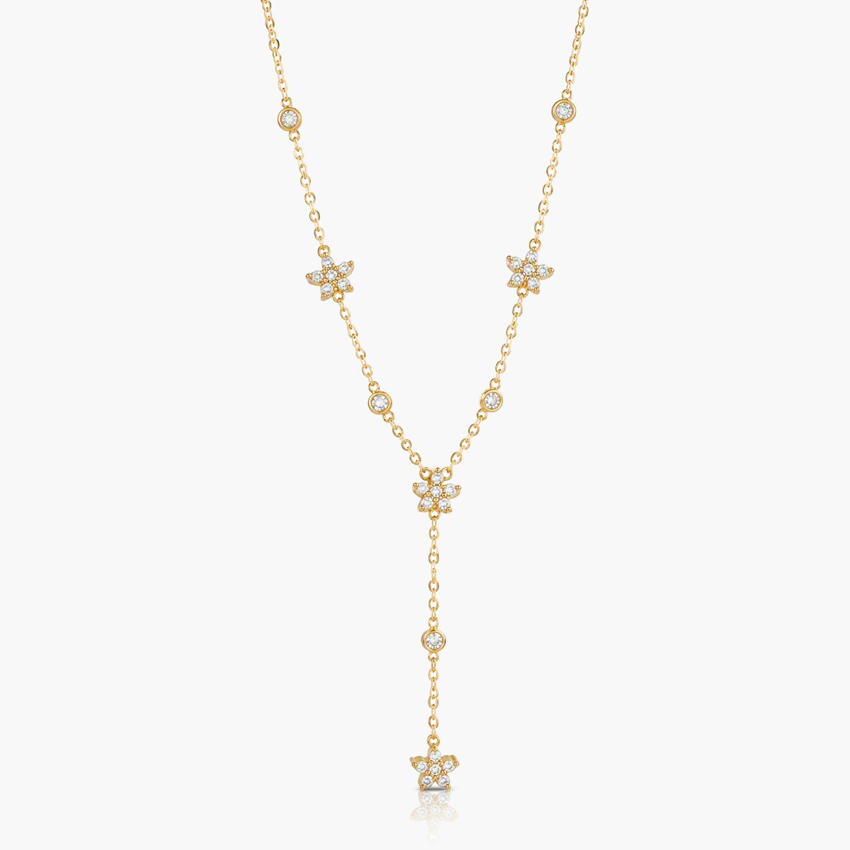 Dainty Star & Clover Charm Necklace