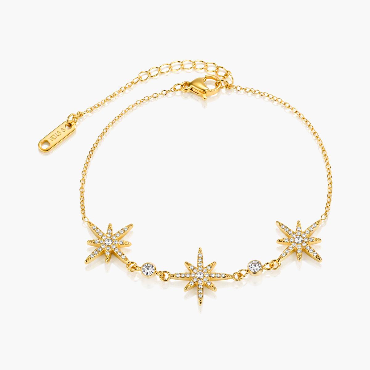 Dainty Flower Starfish Bracelet
