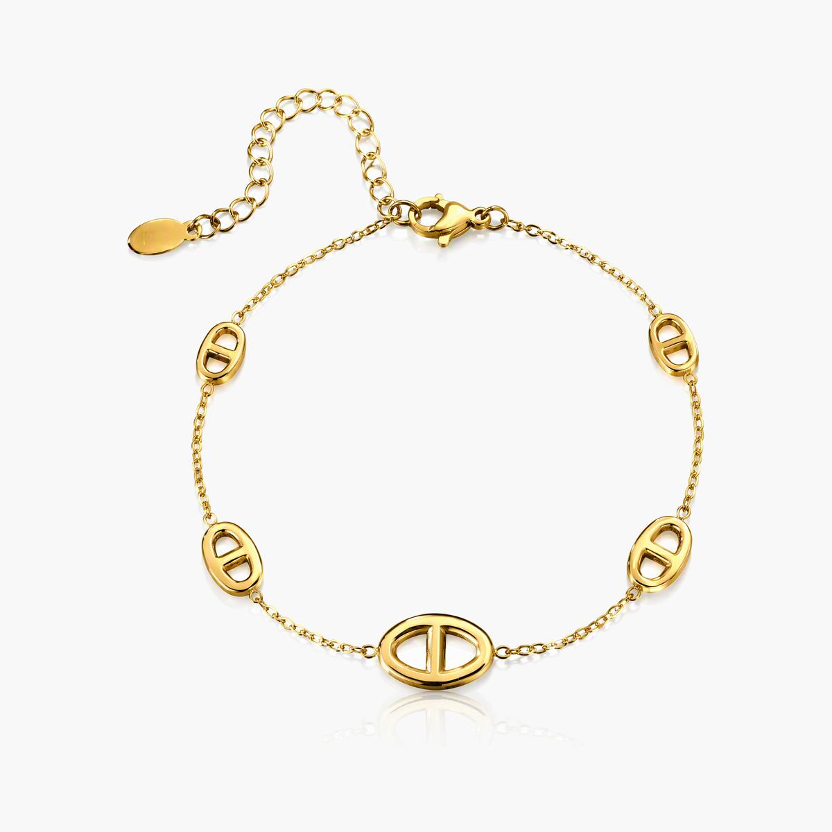 Minimalist Oval Link Bracelet