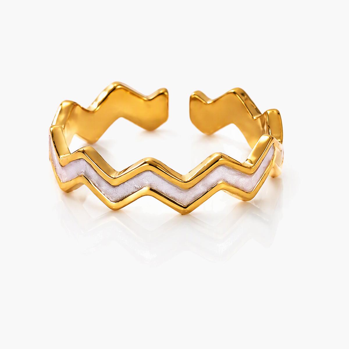 Trendy Zigzag Open Ring