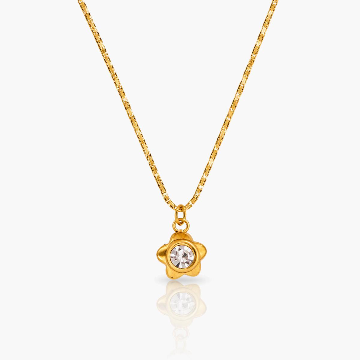 Dainty Flower Pendant Necklace