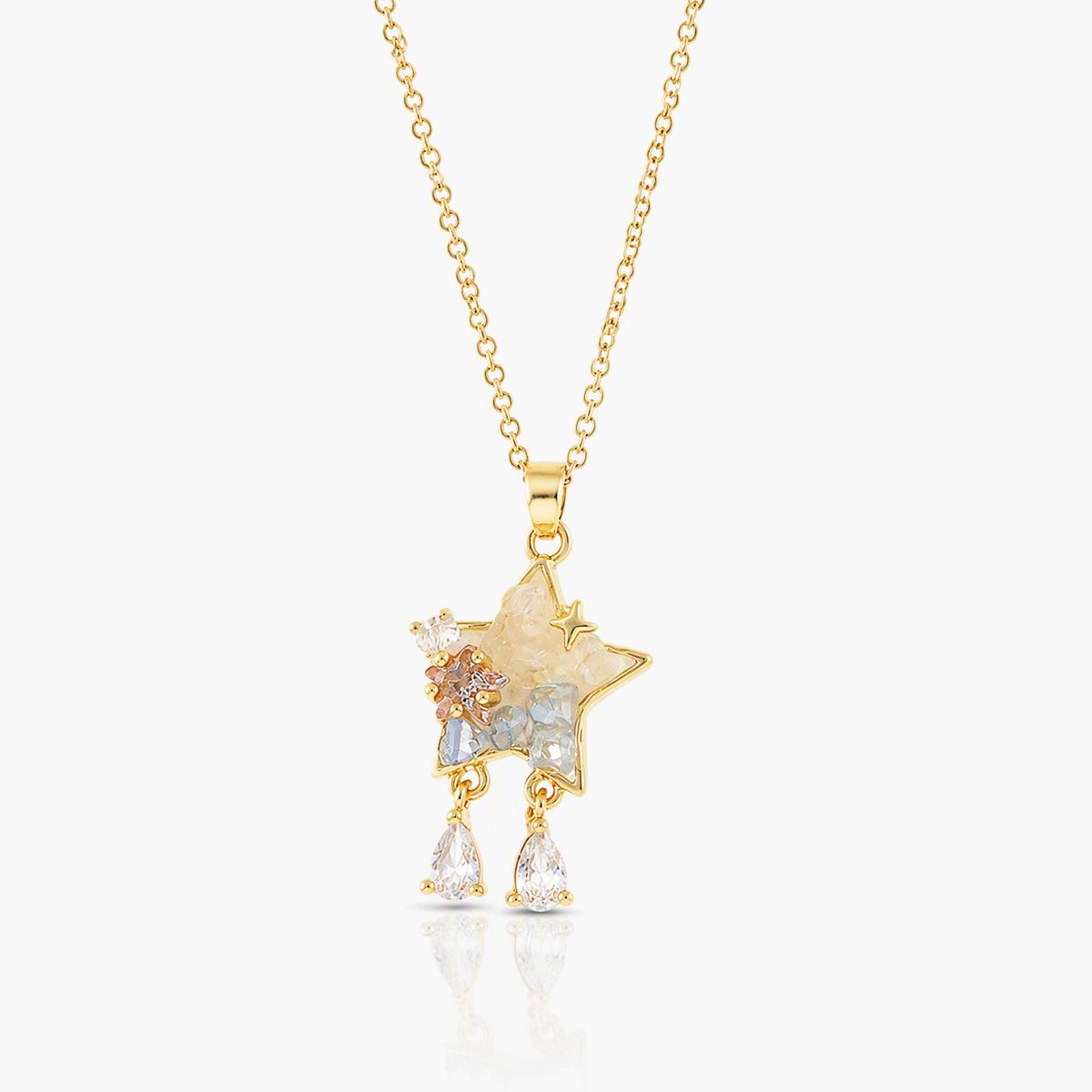 Mixed Motif Pendant Necklace