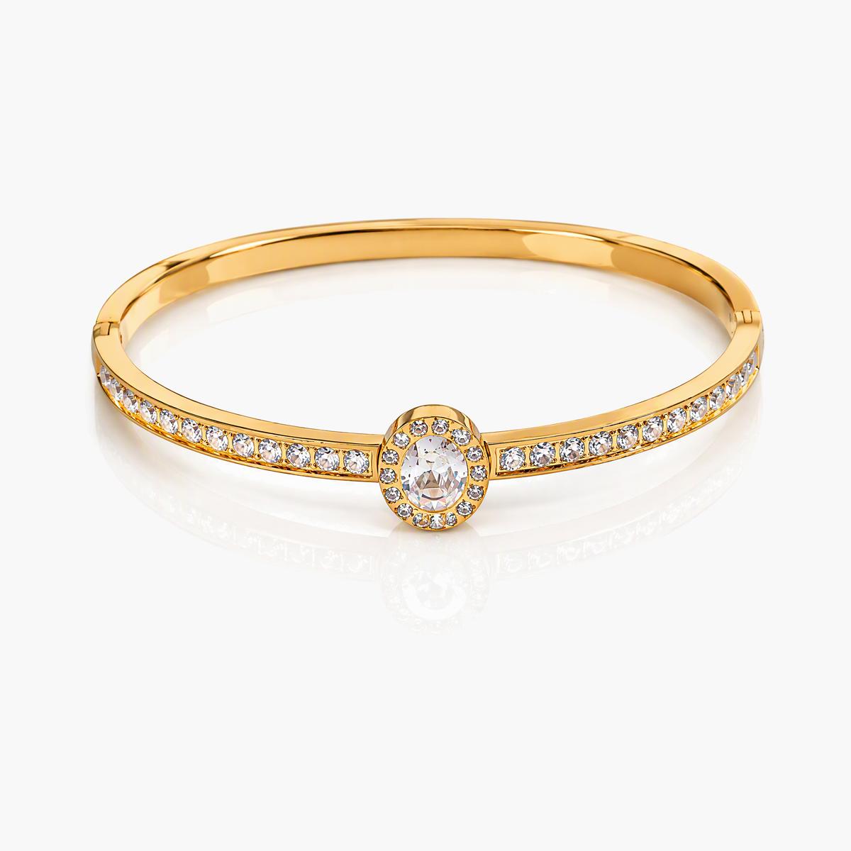 Floral V-Shape Bangle