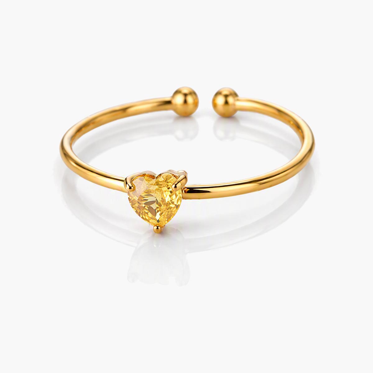 Dainty Heart Open Ring