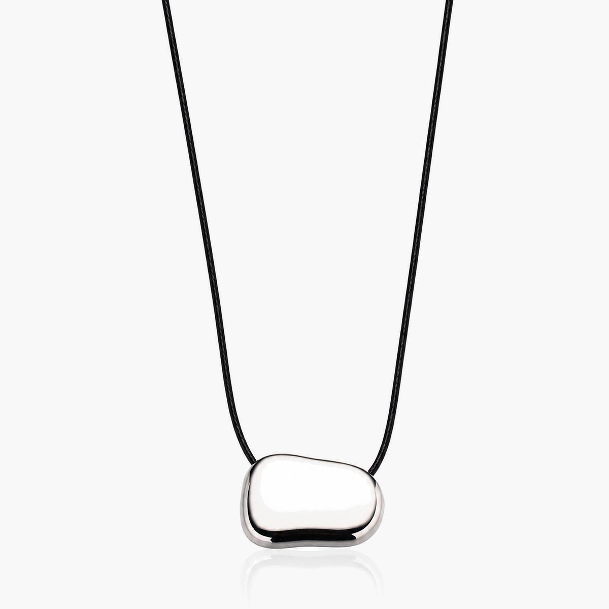 Minimalist Geometric Pebble Necklace