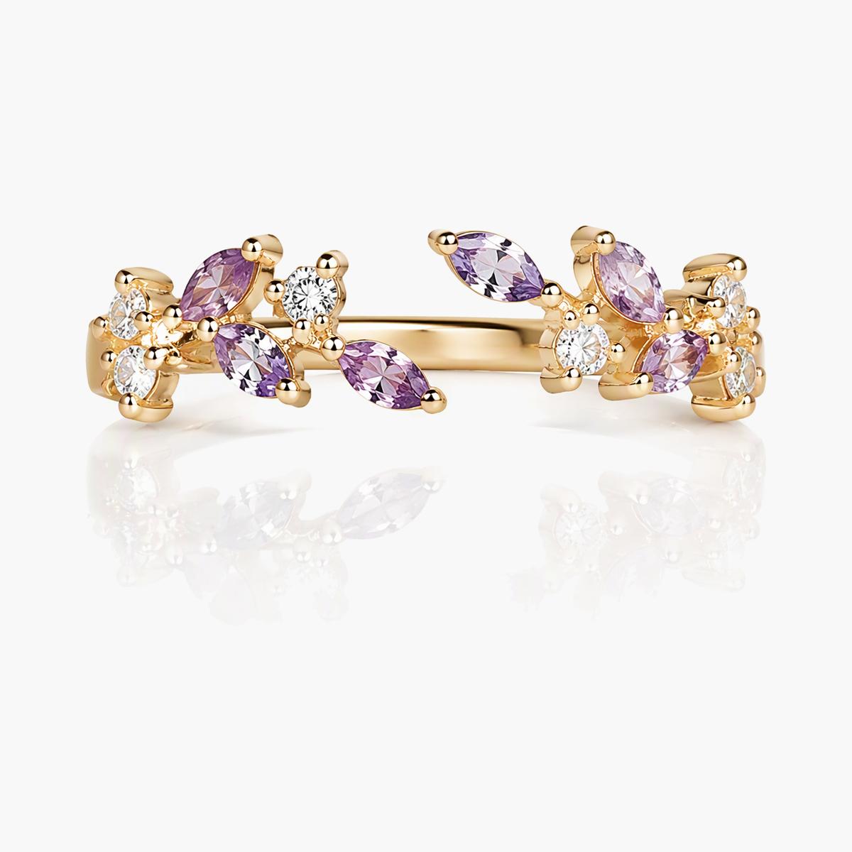 Dainty Branch and Leaf Ring