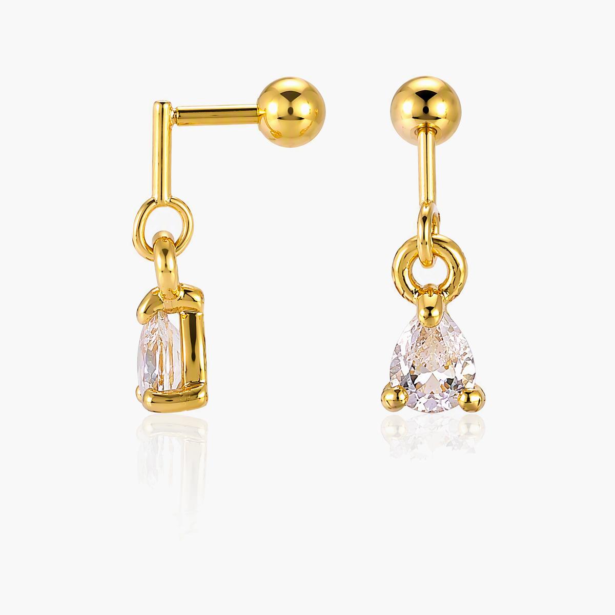 Dainty Star Flower Charms Earrings