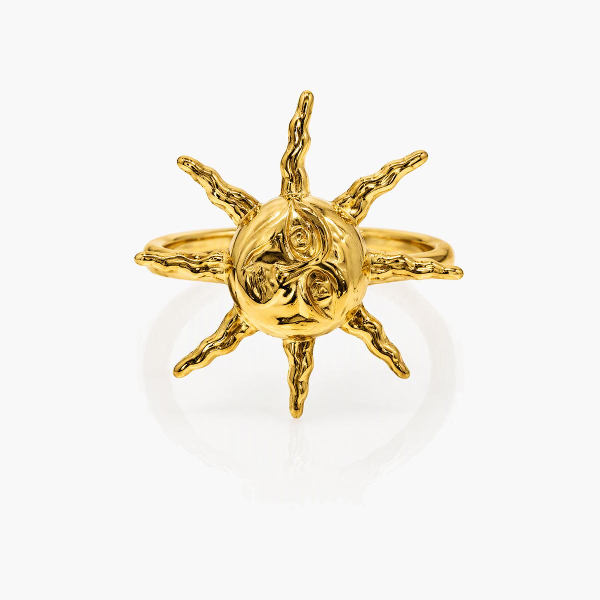 Chunky Sun Motif Ring