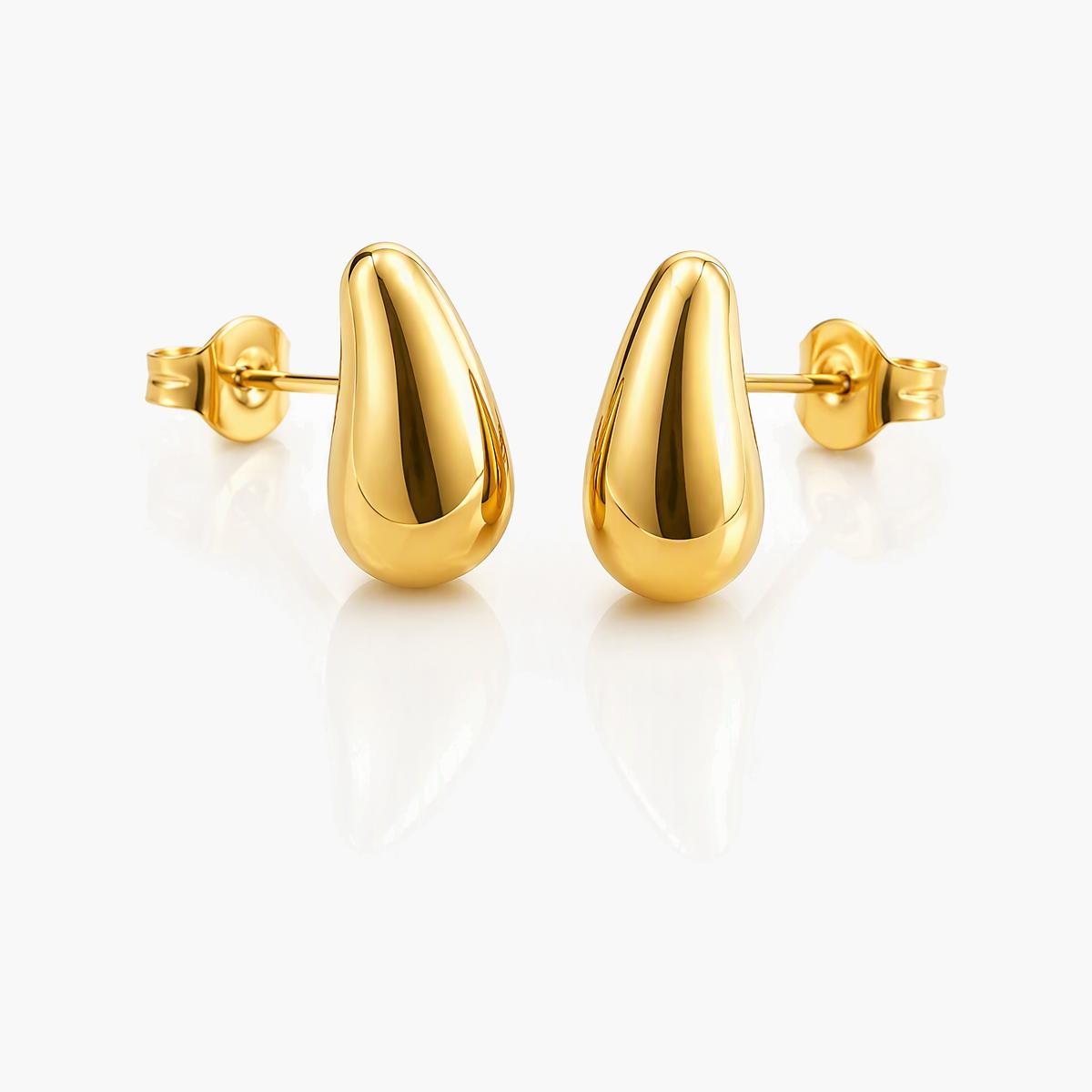 Teardrop Stud Earrings