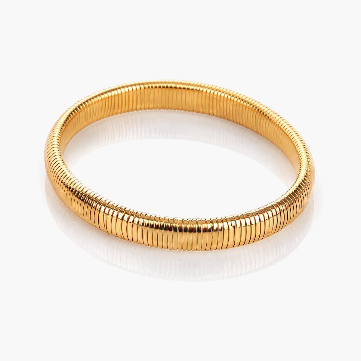 Ribbed Coil Bangle