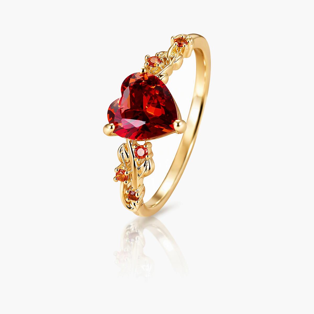 Heart & Vine Branch Ring