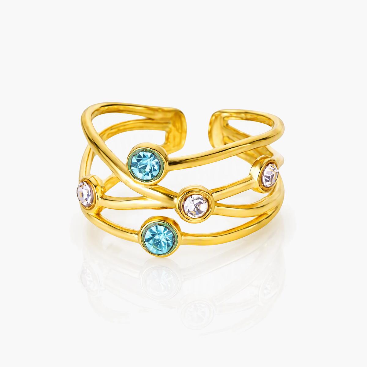 Cute Butterfly Flower Open Ring
