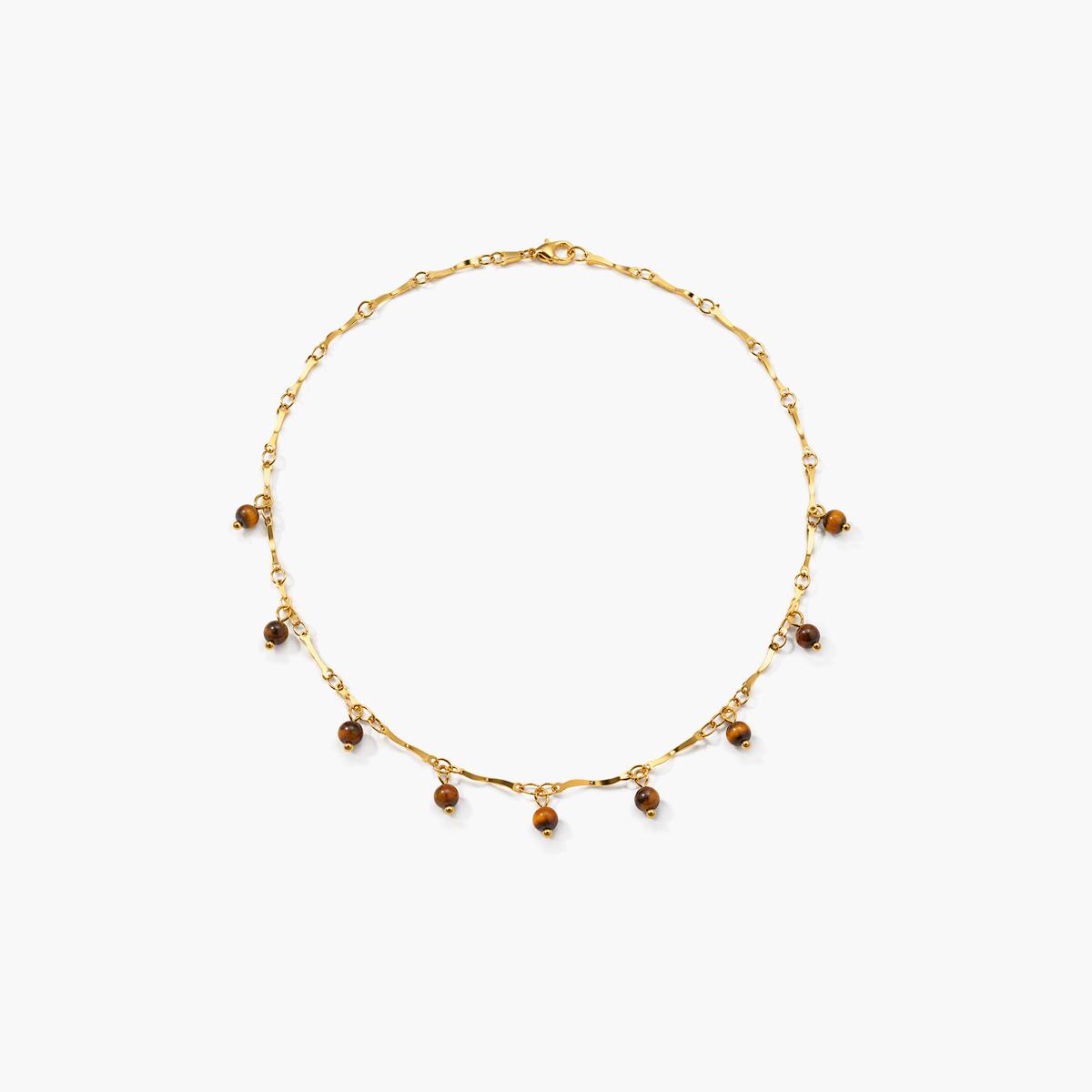 Dainty Wavy Bead Necklace