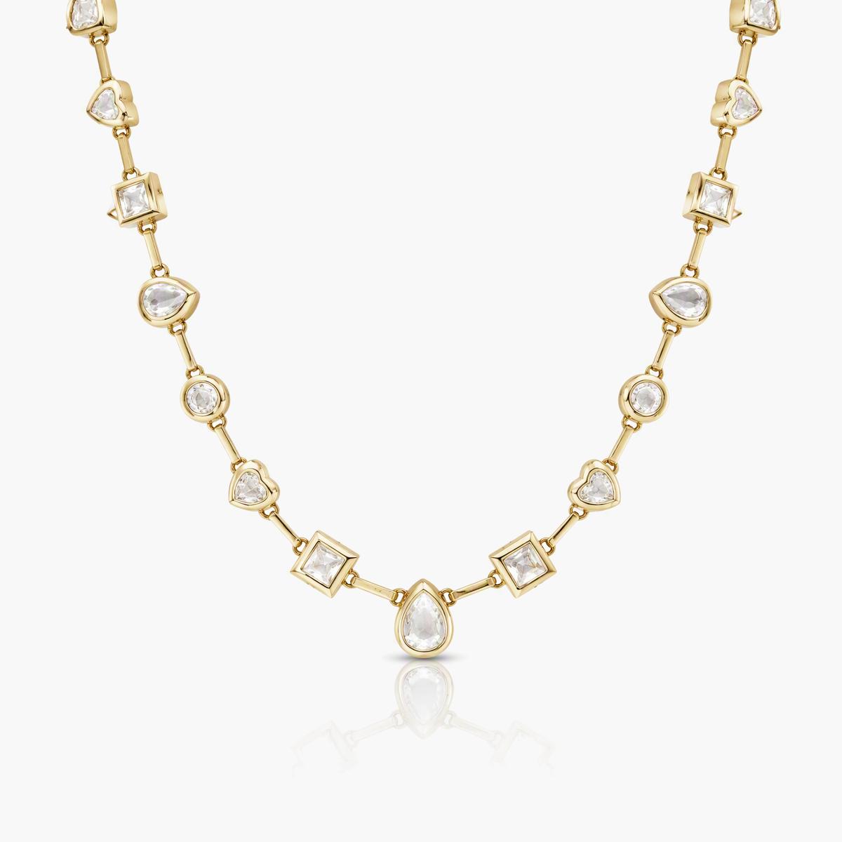 Evil Eye & Flower Charm Necklace