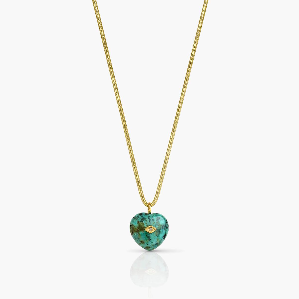 Trendy Heart Charm Necklace