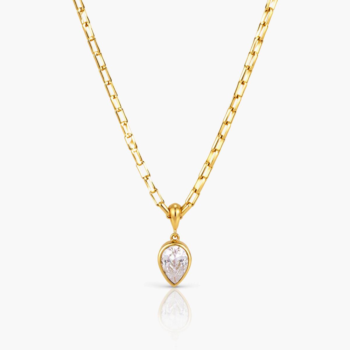 Trendy Multi-Shape Gem Necklace