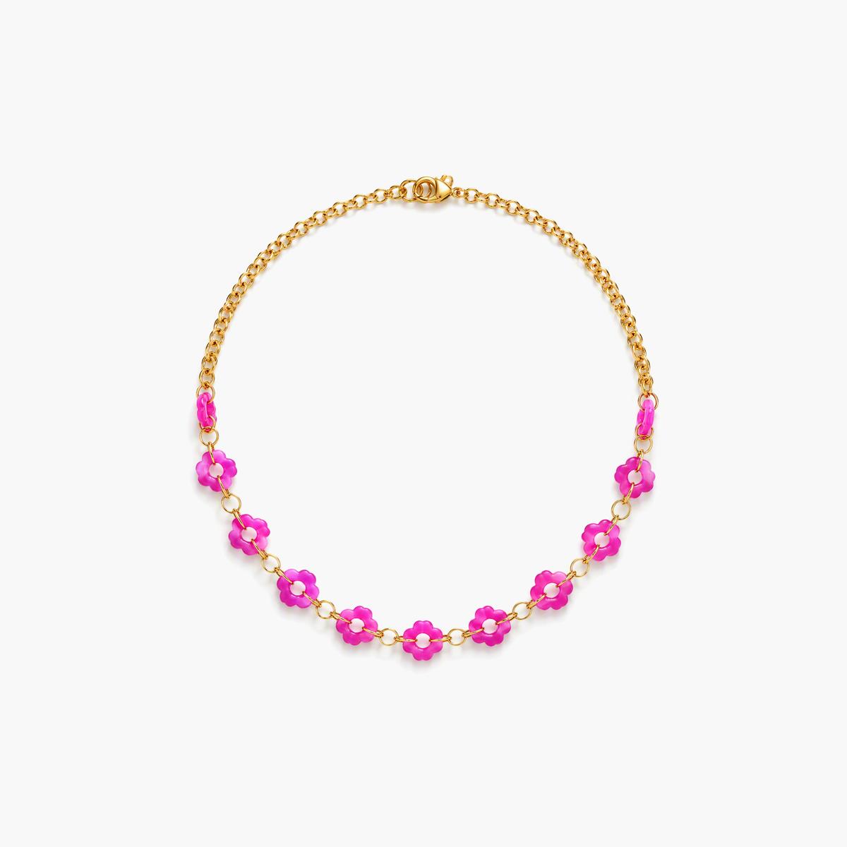 Trendy Flower Chain Necklace