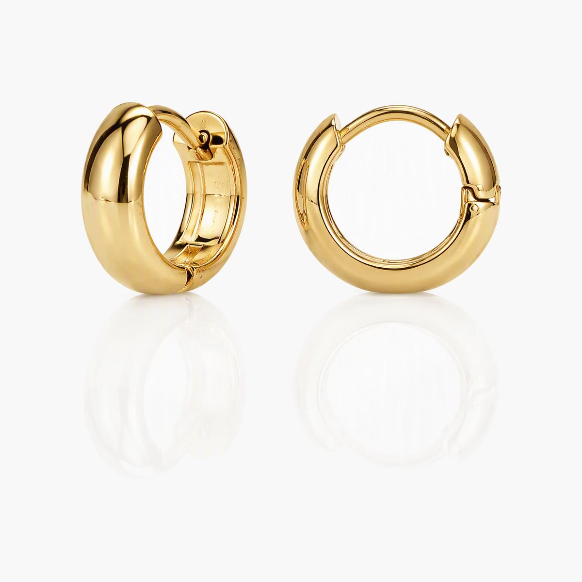 Minimalist Open Cuff Hoop Earrings