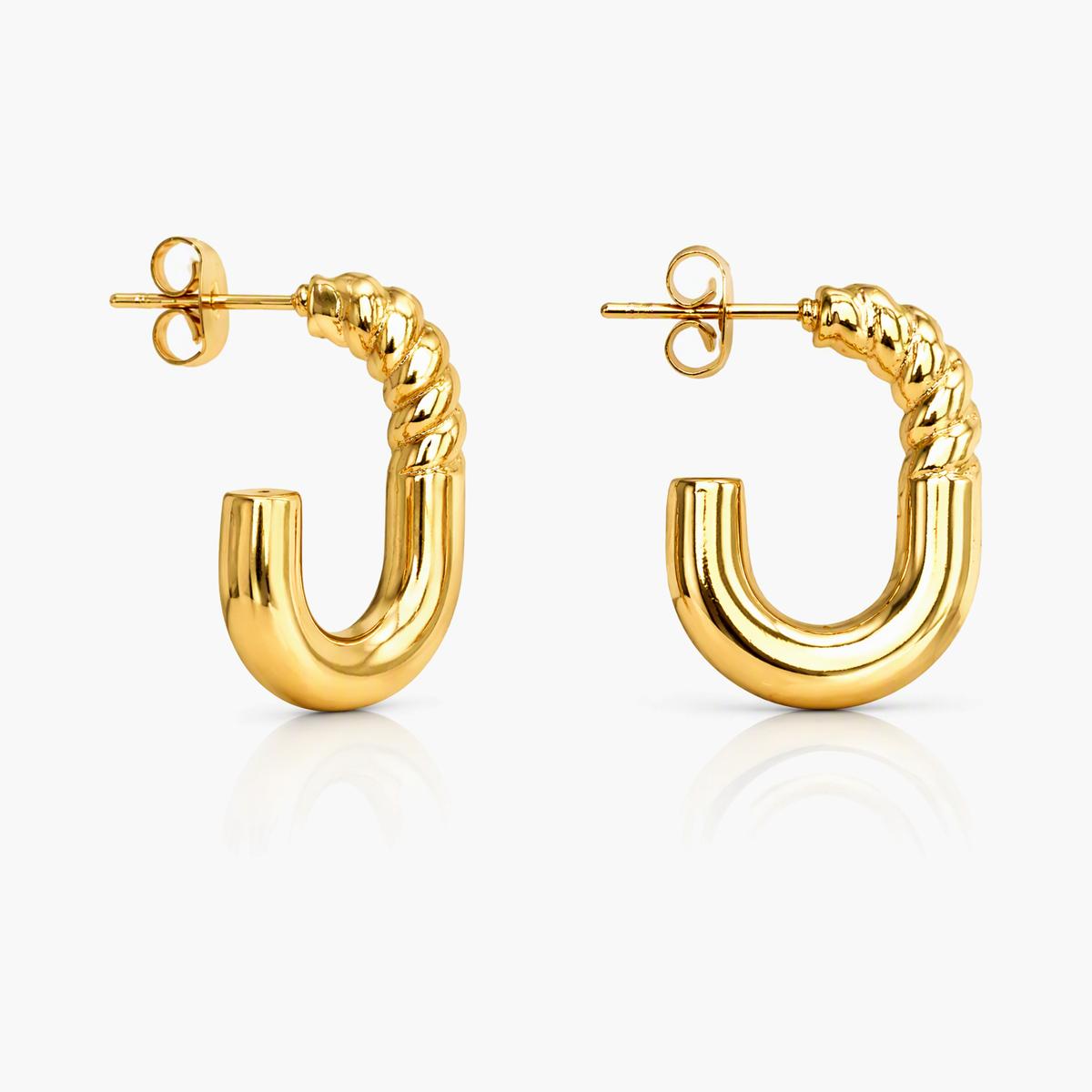 Geometric Open Cuff Earrings