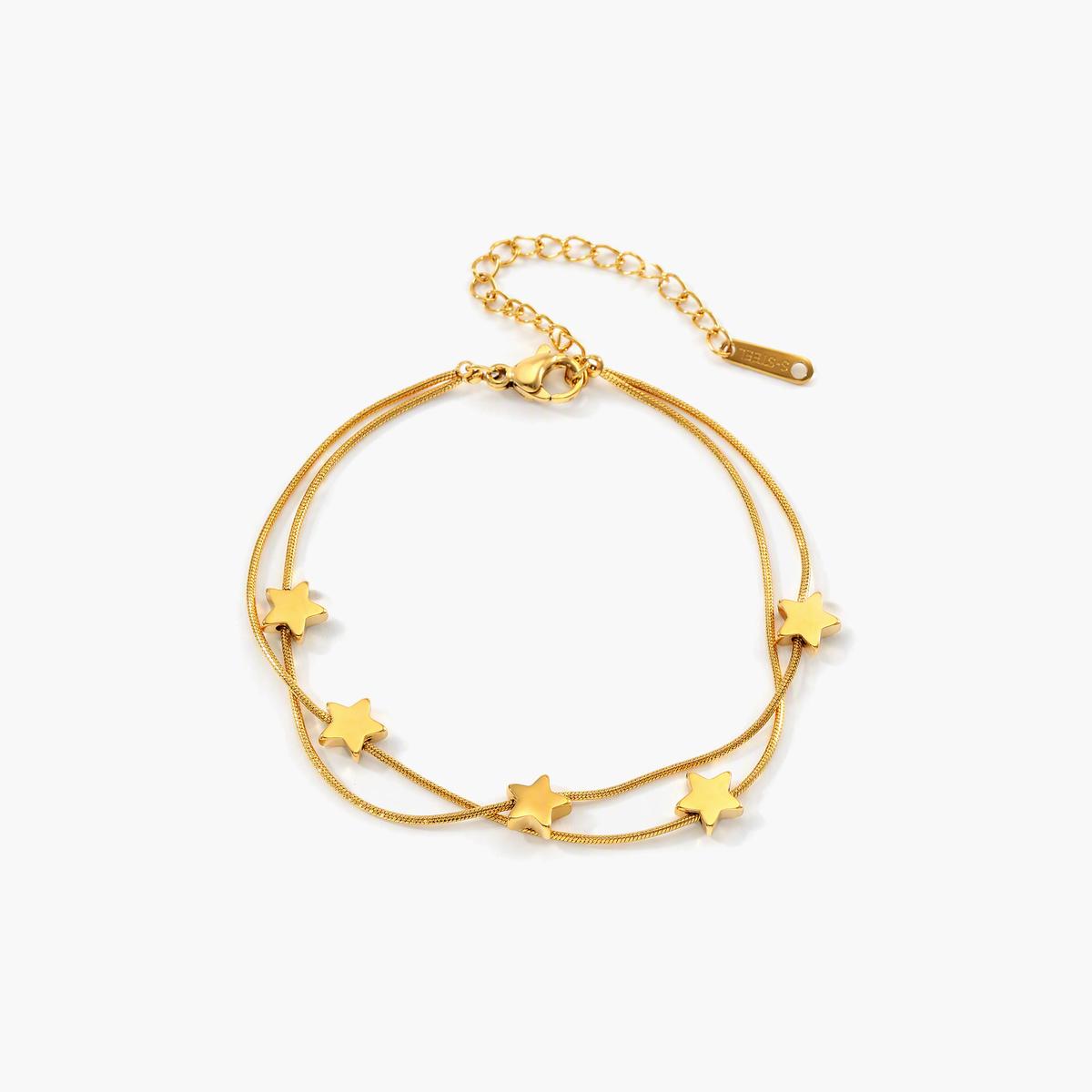 Dainty Double Layer Star Necklace
