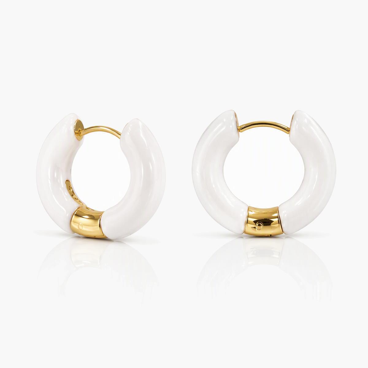Chunky Open Cuff Hoop Earrings