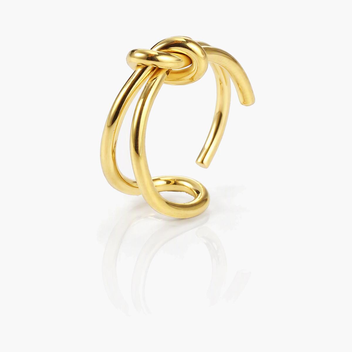 Minimalist Love Knot Open Ring