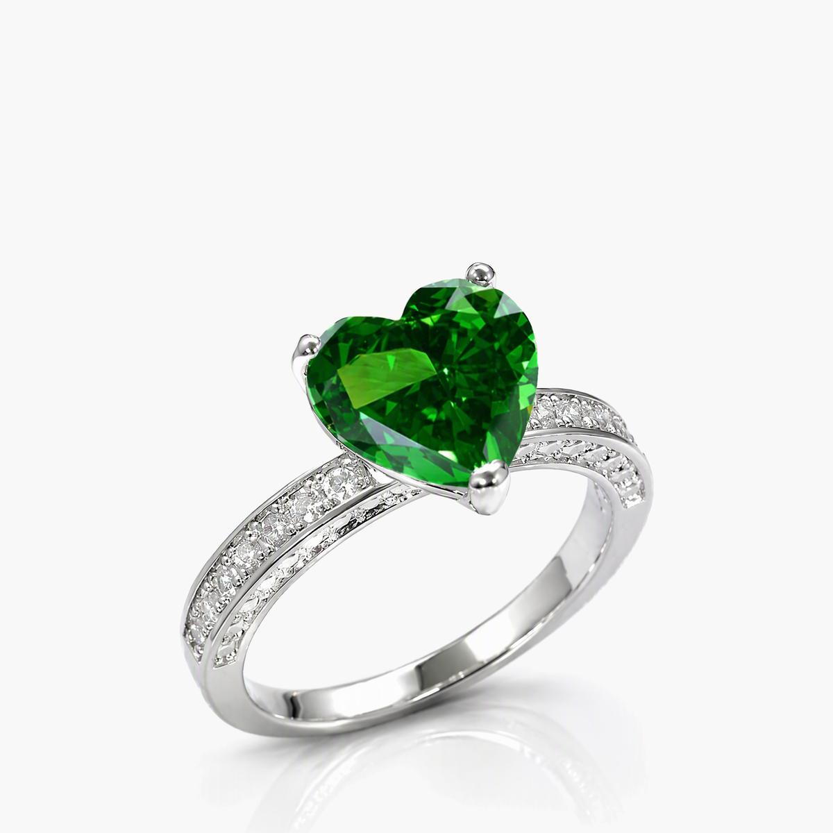 Heart Split Shank Ring