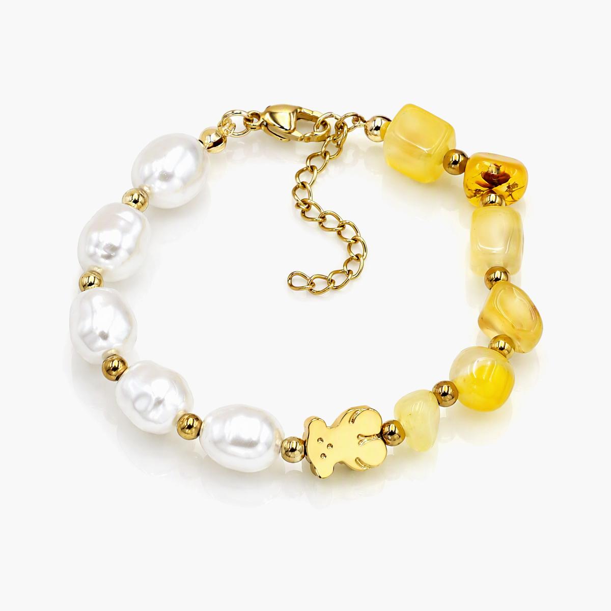 Cute Bear Pearl Bracelet