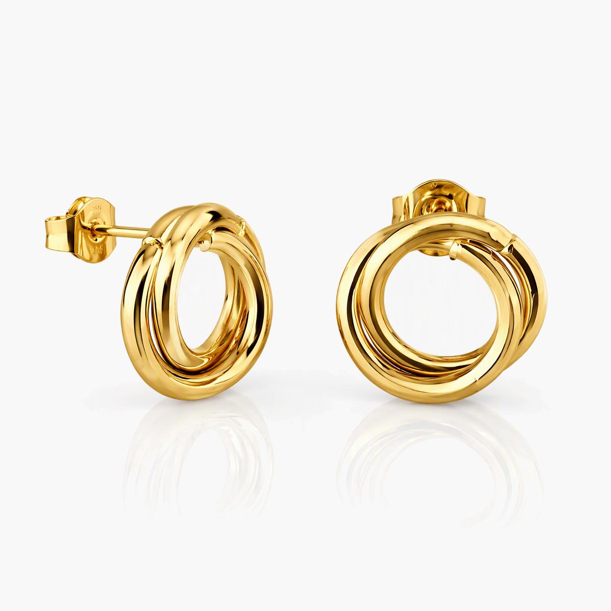 Twisted Rope Hoop Earrings