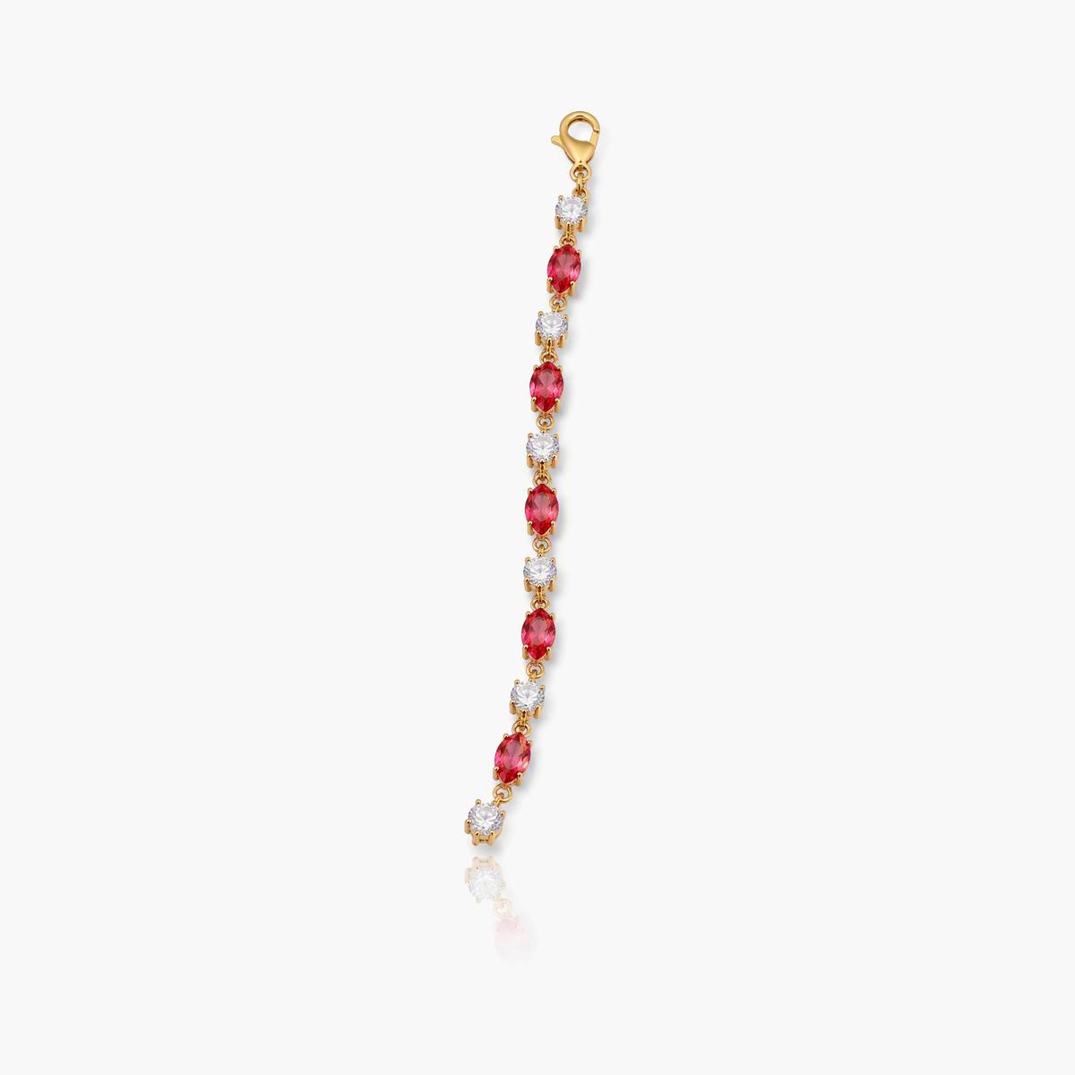 Dainty Stone Link Bracelet