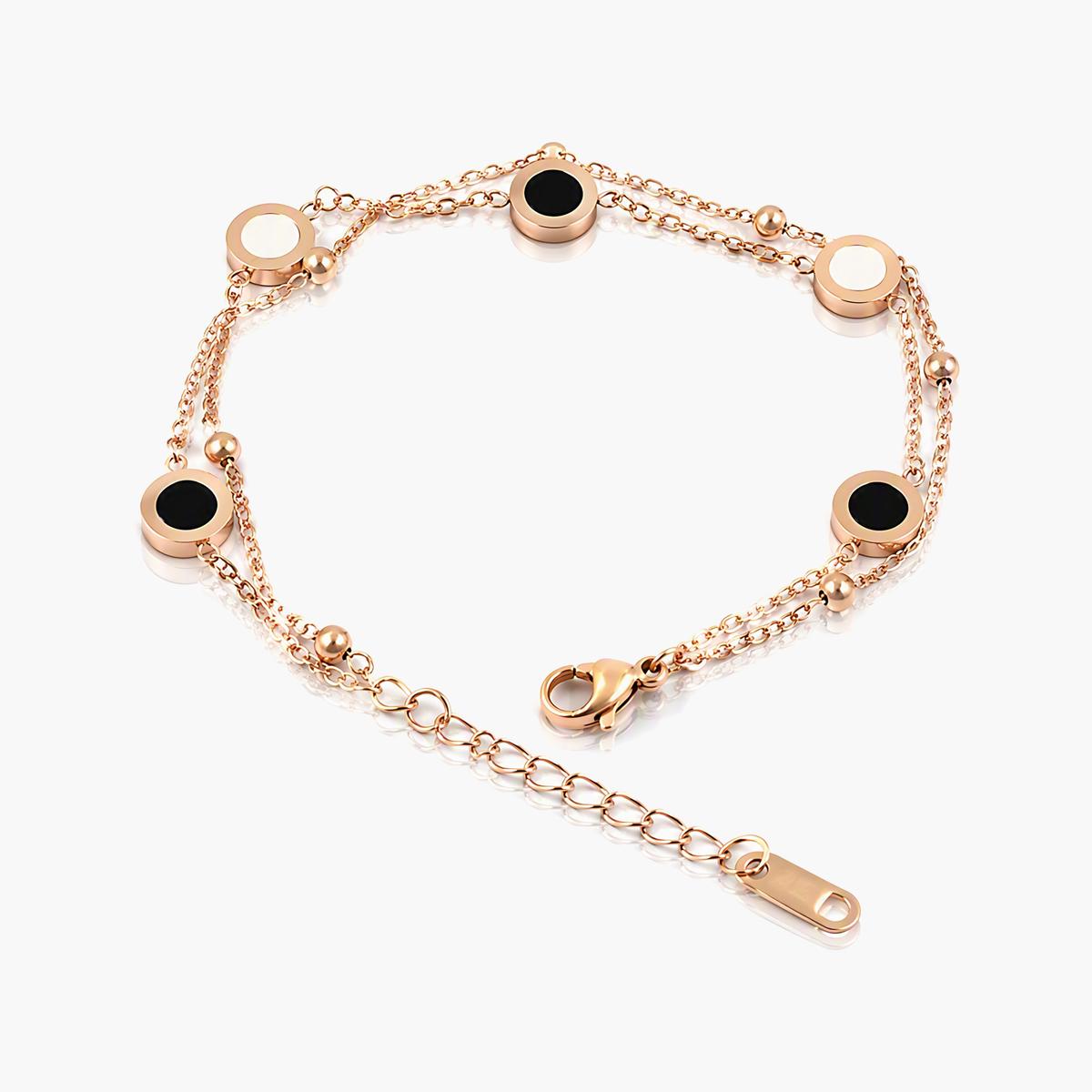 Dainty Round Disc Bracelet