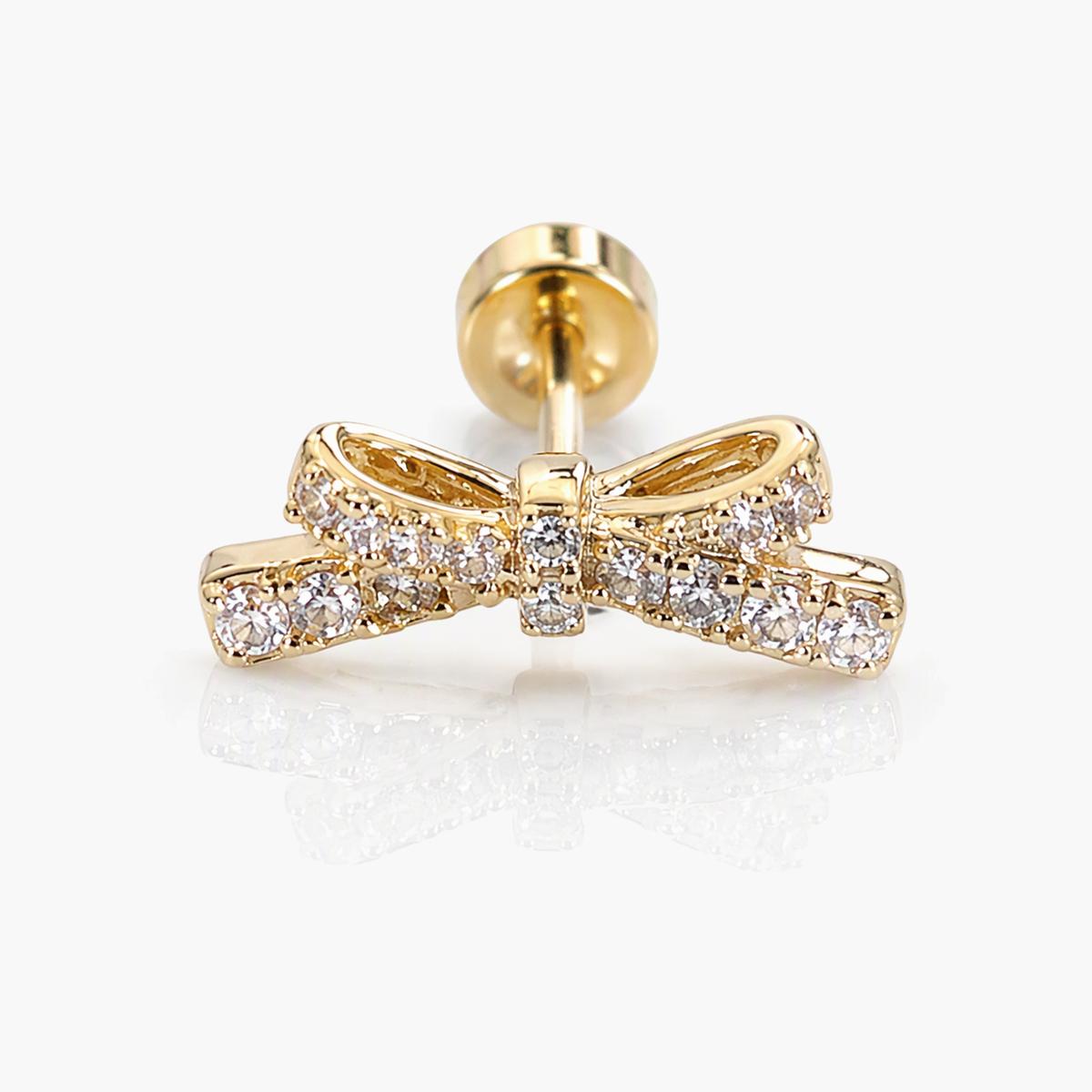 Dainty Bow Knot Stud Earrings