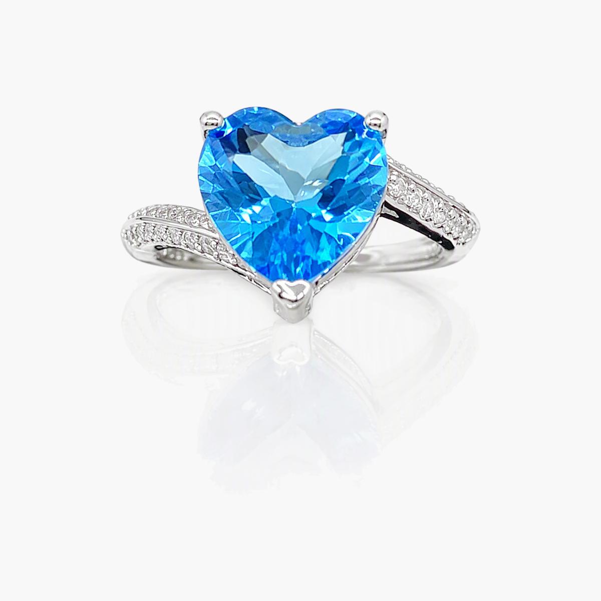 Heart Split Shank Ring
