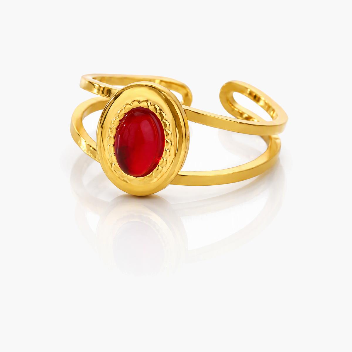Dainty Floral Open Ring