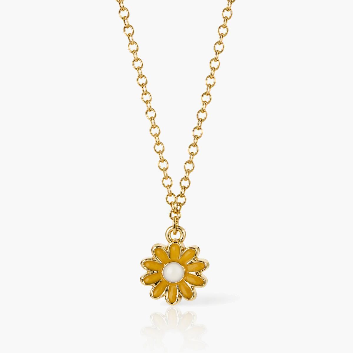 Cute Daisy Cherry Bow Necklace