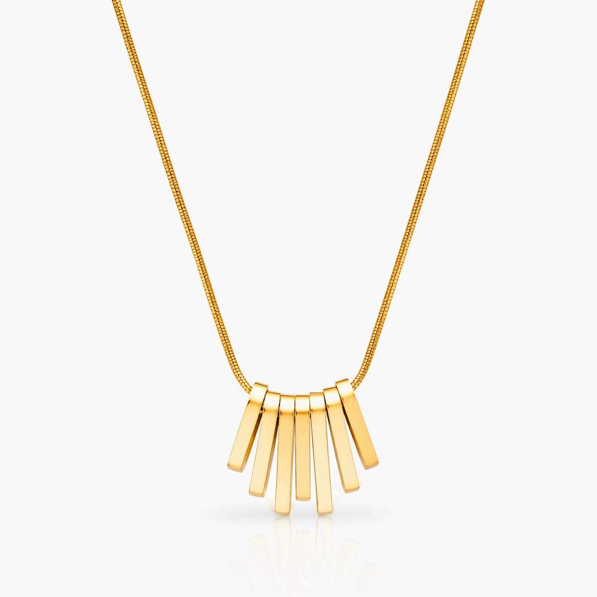 Minimalist Bar Cluster Necklace