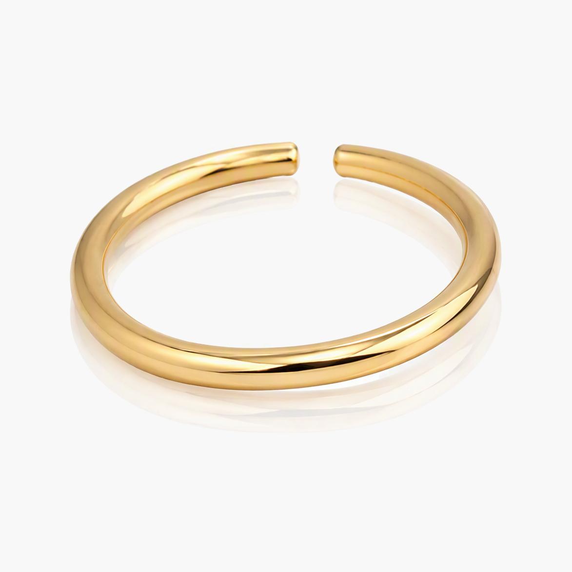Trendy Geometric Open Band Ring