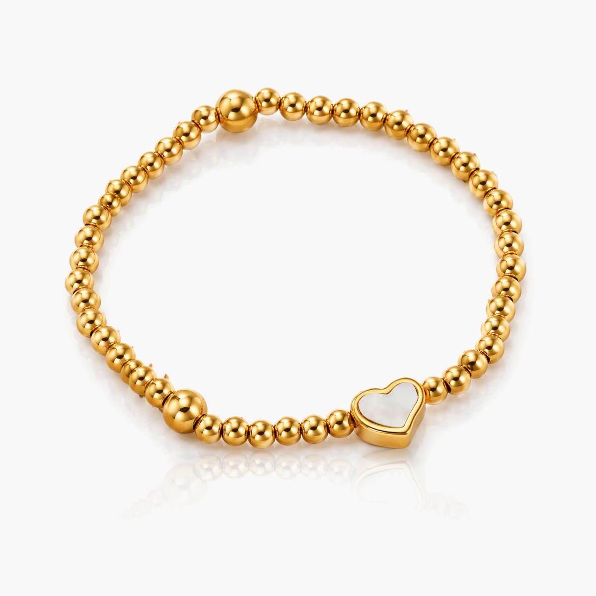 Trendy Pearl And Star Charm Bracelet