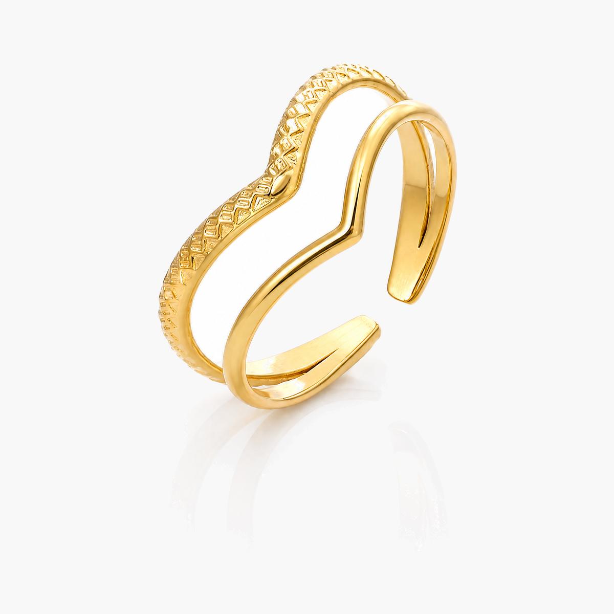 Minimalist Open V-Band Ring