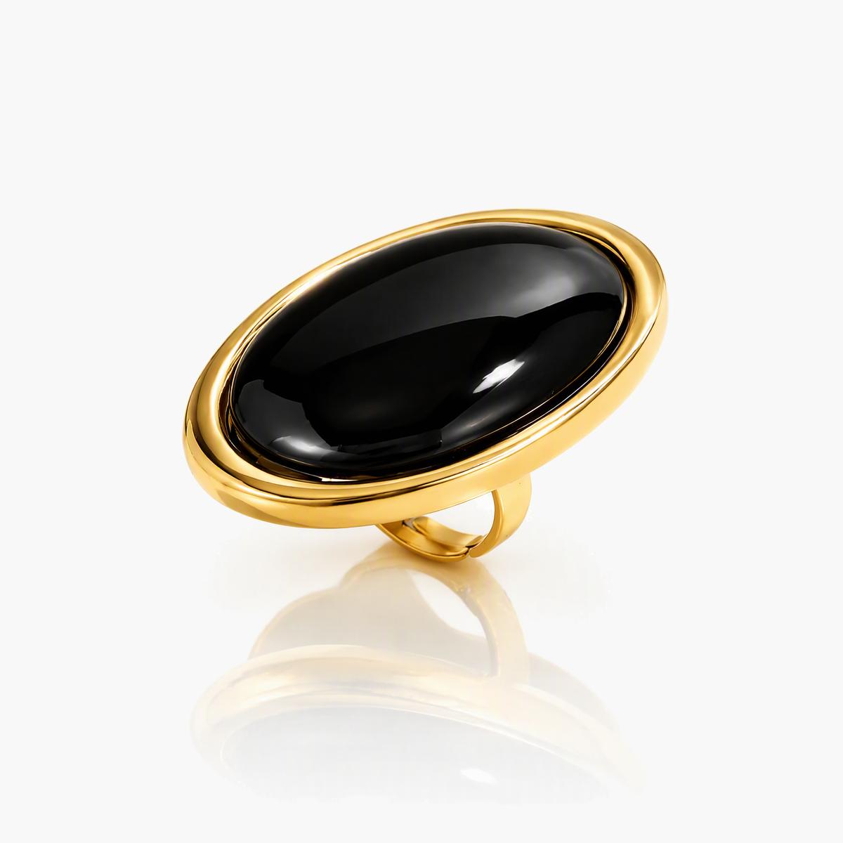 Elegant Oval Stone Ring
