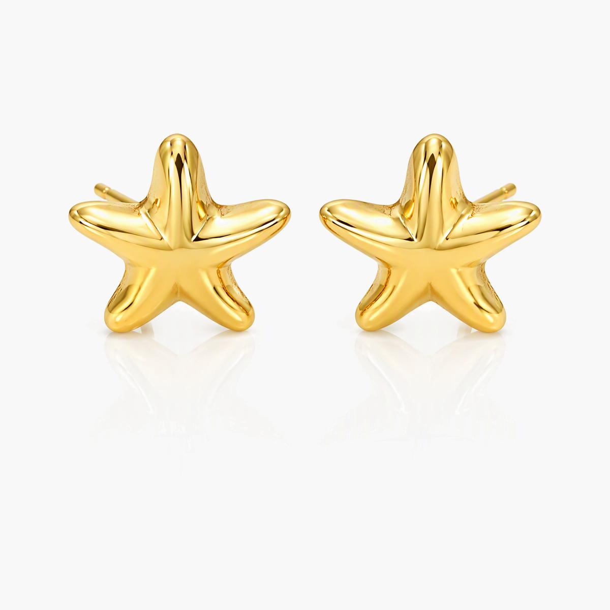 Cute Starfish Stud Earrings