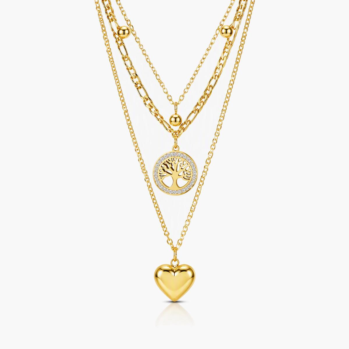 Trendy Layered Charm Necklace