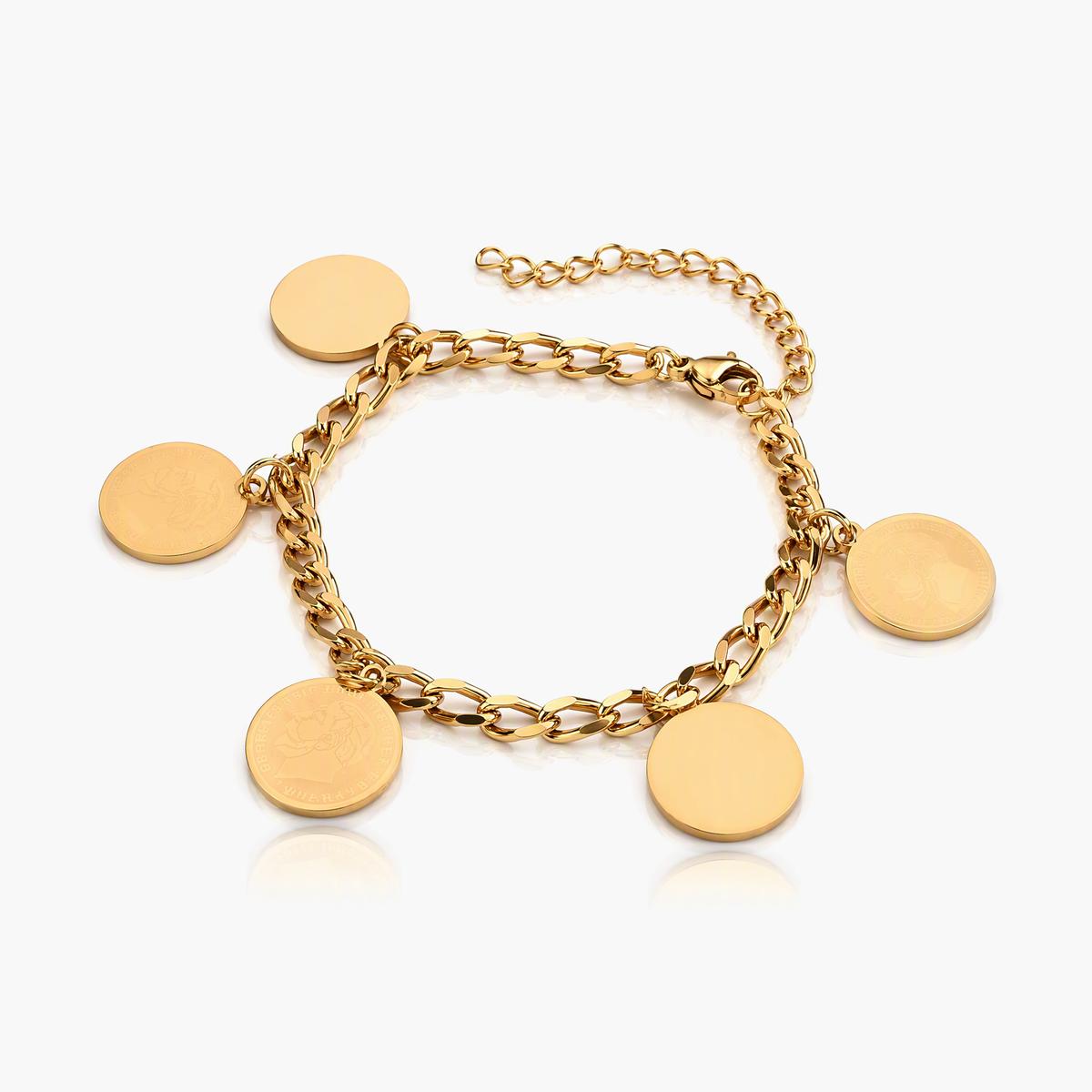 Trendy Coin Charm Bracelet