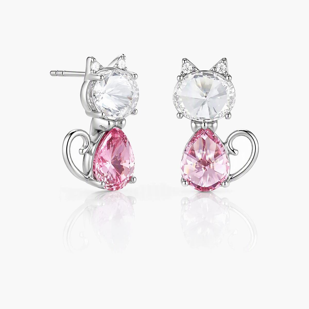Cute Cat Stud Earrings
