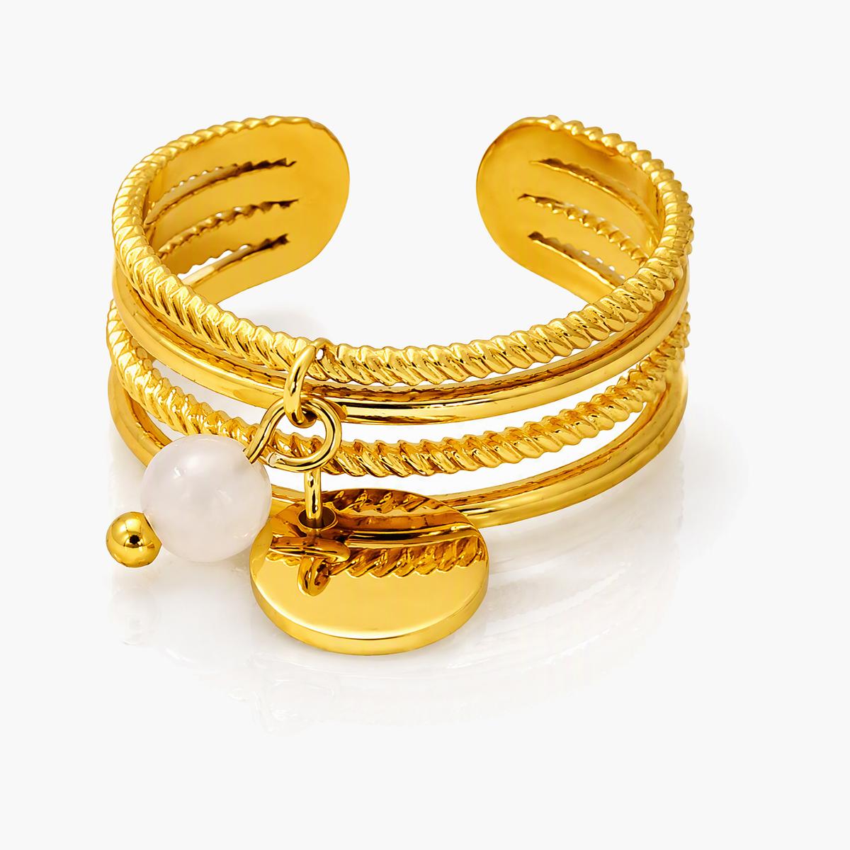 Vintage Multi-Layer Open Cuff Ring